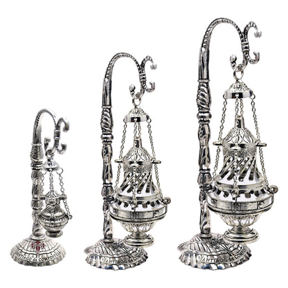 Alloy Metal Hanging Incense Burner – Decorative & Durable Aromatherapy Censer