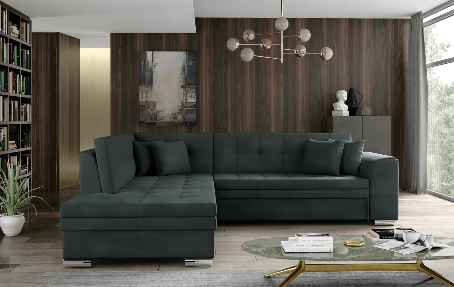 Pieretta Corner Sofa – Elegant Comfort with Sleeping Function Various Colours