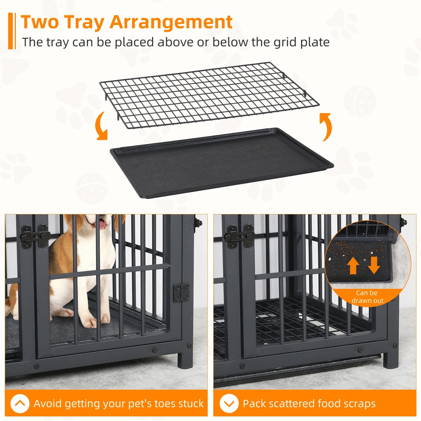 Furniture-Style Dog Crate & End Table – Multi-Functional Pet Kennel XL