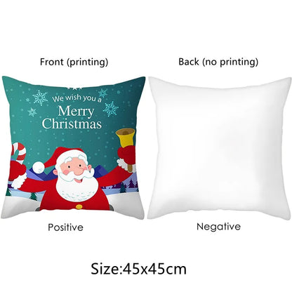 Halloween Decorative Cushion Cover – Funny Expression Pillow Cover for Party & Home Decor 4 designs