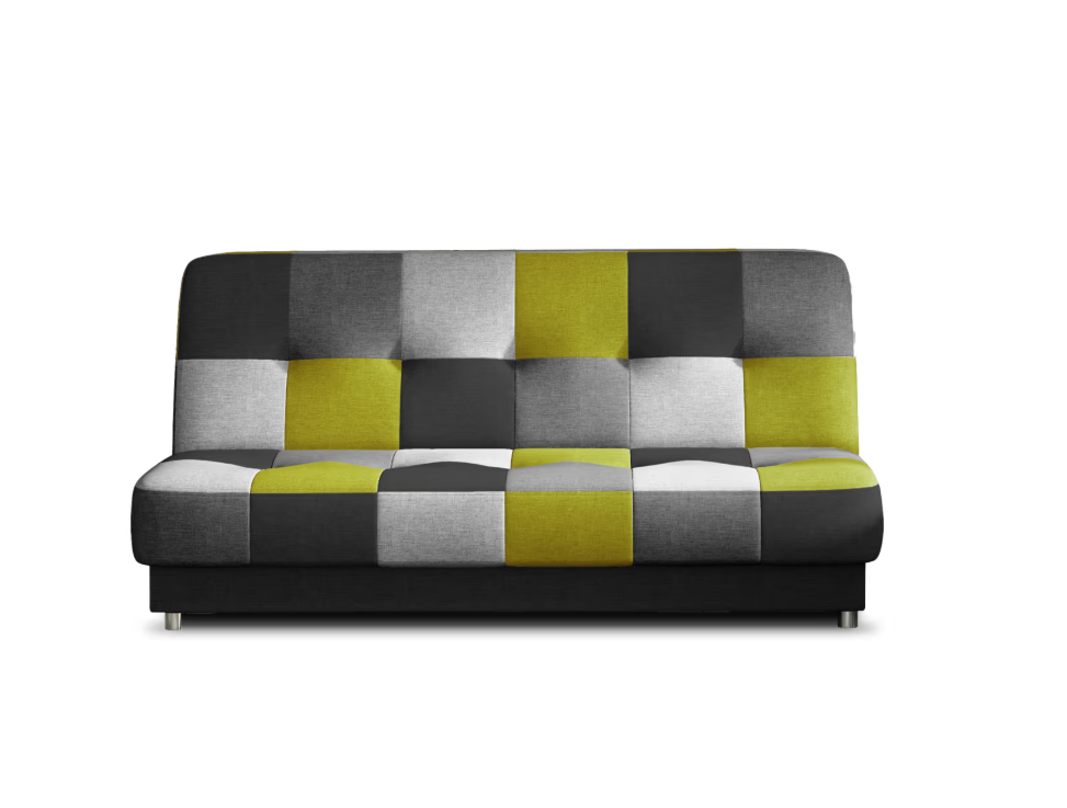 Cayo Compact Sofa Bed with Storage – Stylish Comfort for Small Spaces Grey, Navy, Pink or Yellow