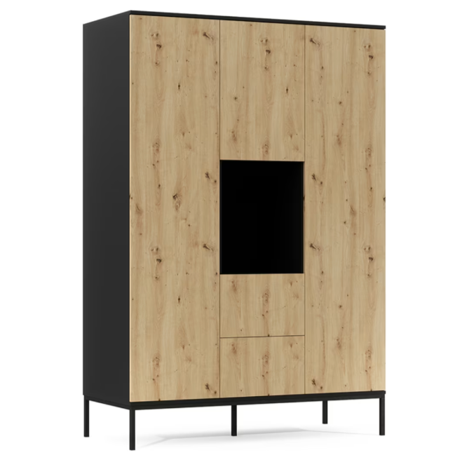 Lanzzi Wardrobe – Stylish & Functional Storage Solution with Ample Space Width 135 cm