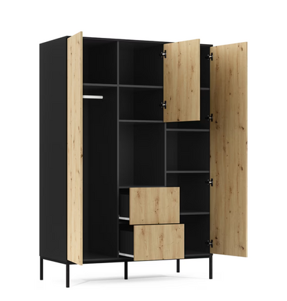 Lanzzi Wardrobe – Stylish & Functional Storage Solution with Ample Space Width 135 cm